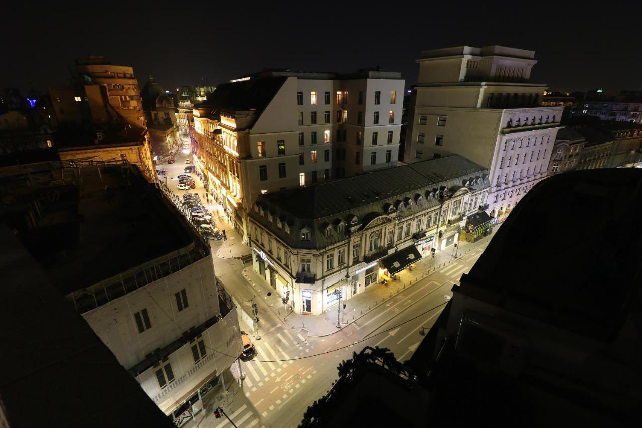 Deluxe Studio Old Center Panoramic View Terrace Apartment Bukares Bagian luar foto