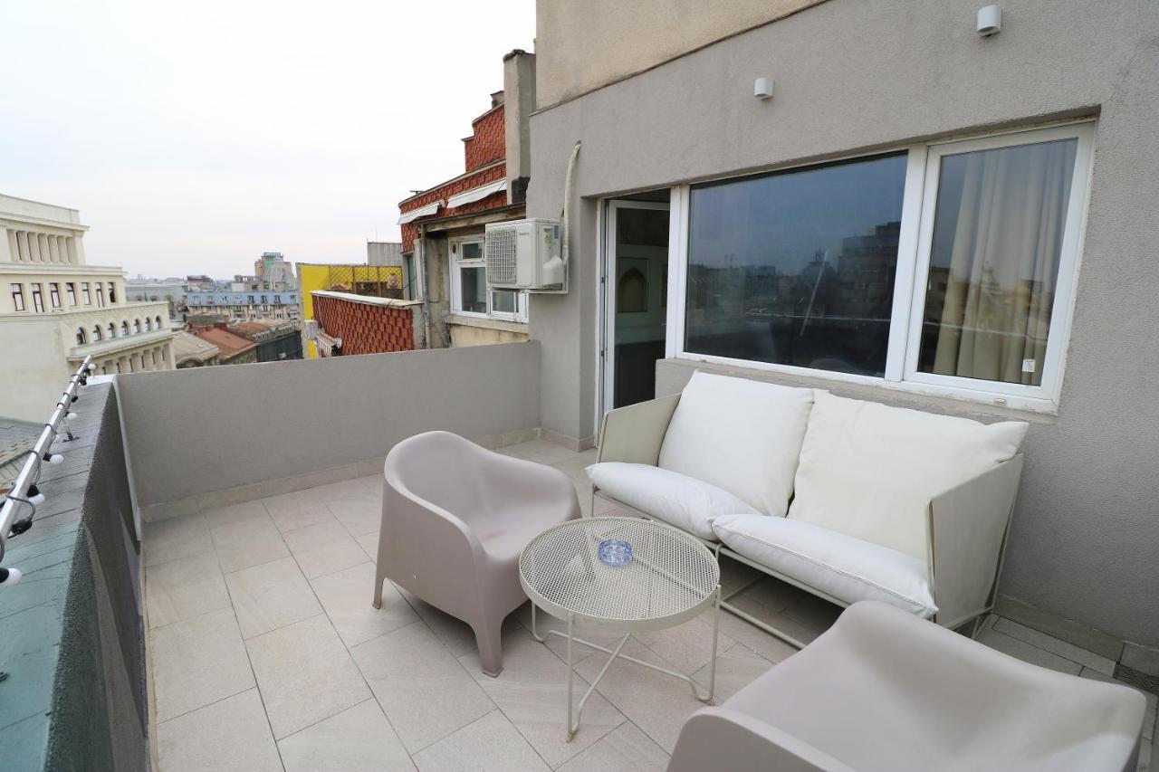 Deluxe Studio Old Center Panoramic View Terrace Apartment Bukares Bagian luar foto