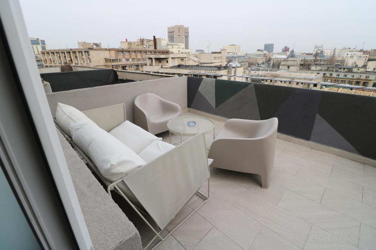 Deluxe Studio Old Center Panoramic View Terrace Apartment Bukares Bagian luar foto